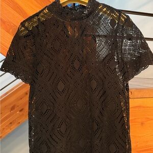 Zara Black Lace Top